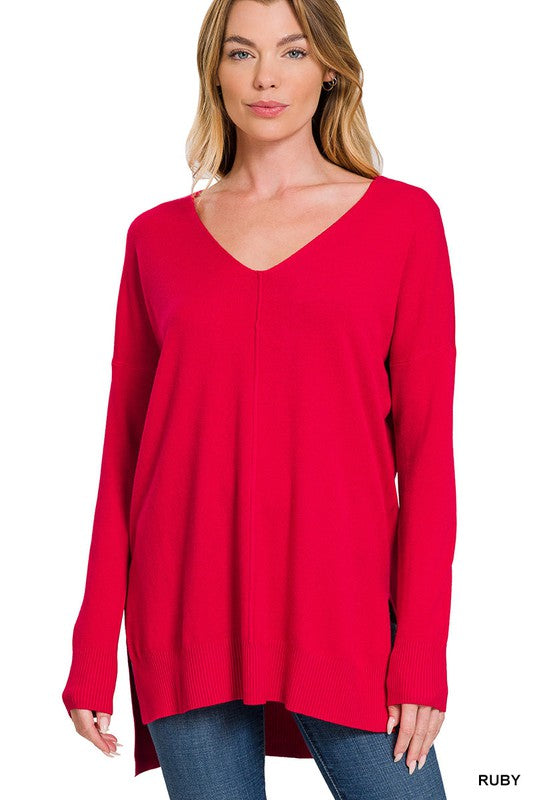 Good Timing Sweater - Red