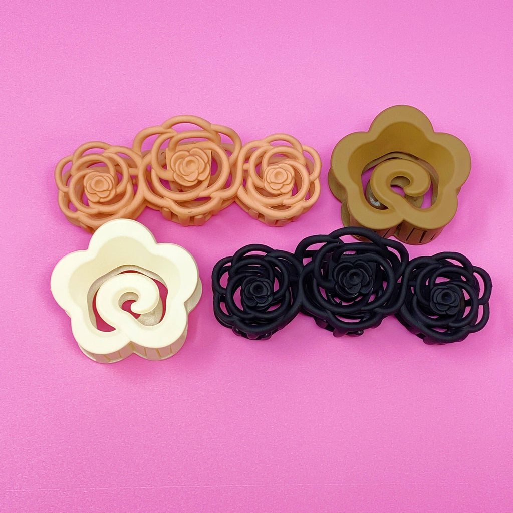 Smell the Roses Hair Claw Set
