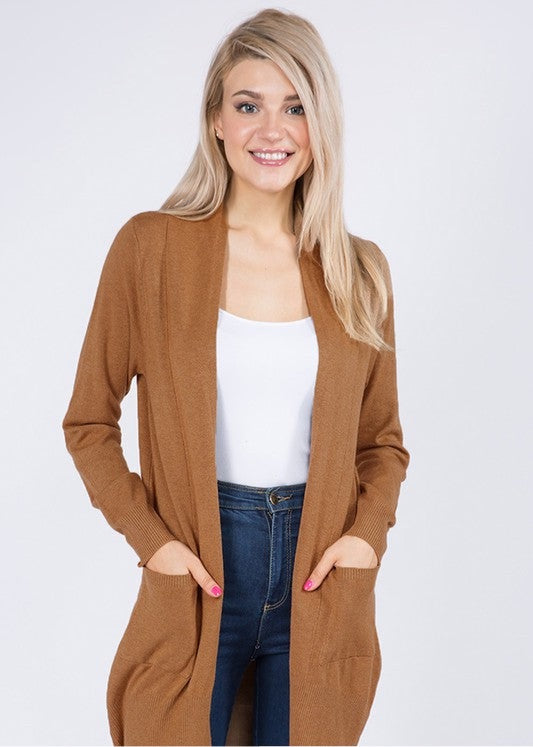 Effortlessly You Cardigan - Heather Spice