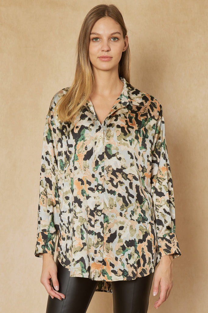 Special Moments Button Up Shirt - Rust