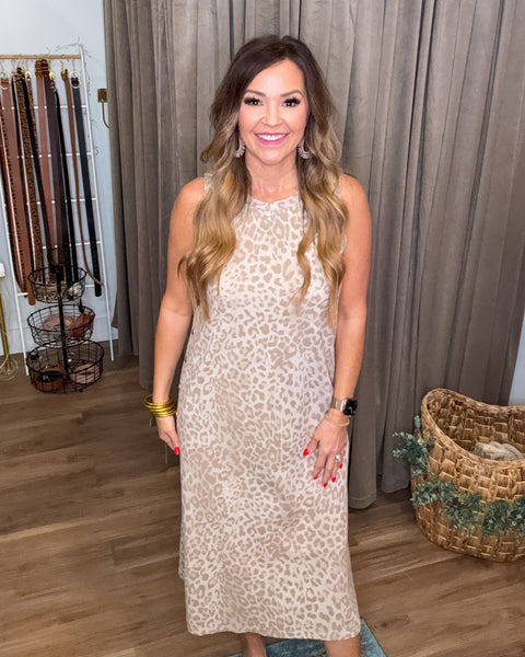 Helena Leopard Dress