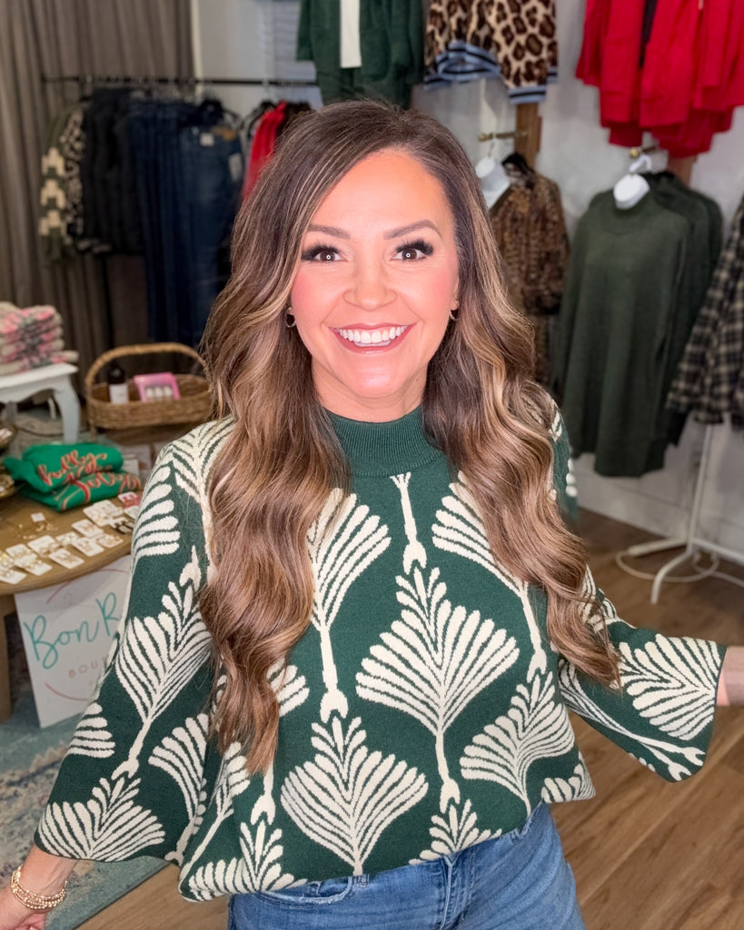 Caught My Eye Sweater - Green