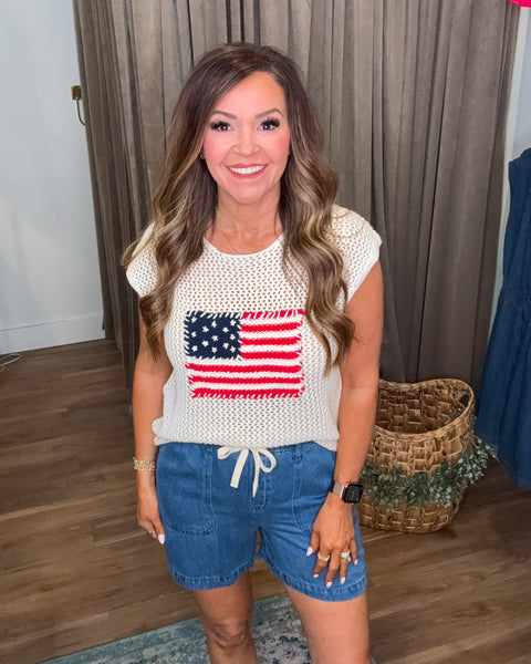Blue Skies Knit Top