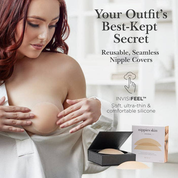 Nippies Skin Adhesive Nipple Covers: Caramel / Size 2 (D+ cups)