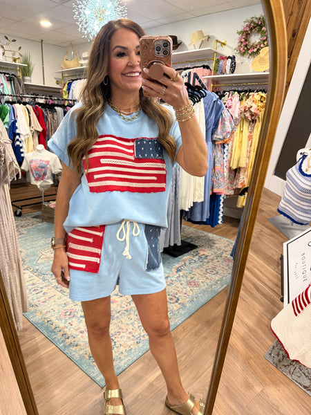 Patriotic Fun Shorts Set