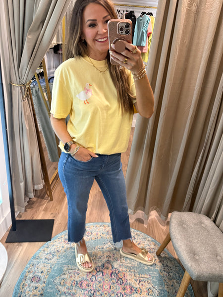 Dilly Dally Tee - Butter Yellow