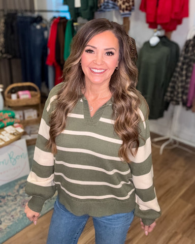 At A Glance Sweater - Olive