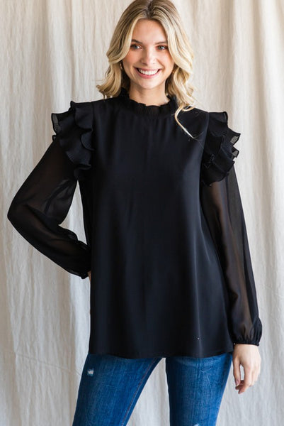 The Nylah Top - Black