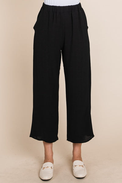 Emie Wide Leg Pant - Black