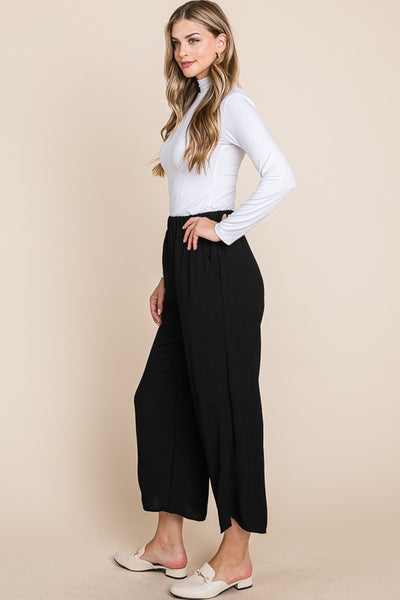 Emie Wide Leg Pant - Black