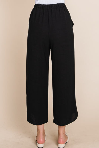 Emie Wide Leg Pant - Black
