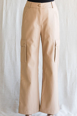 Girls Night Out Pleather Cargo Pants
