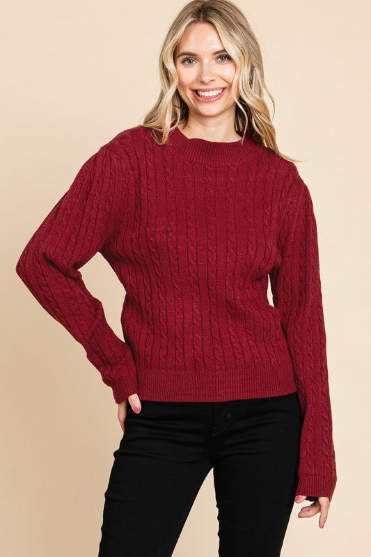 The Della Sweater - Hot Pink