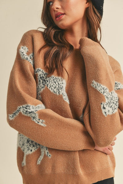 The Brielle Cheetah Sweater