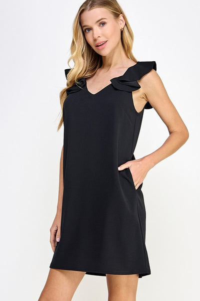 Harlow Shift Dress - Black