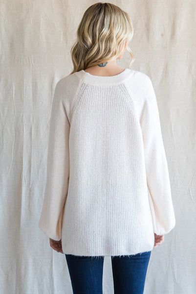 The Kallie Sweater - Ivory