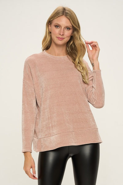 The Aria Top in Blush Pink