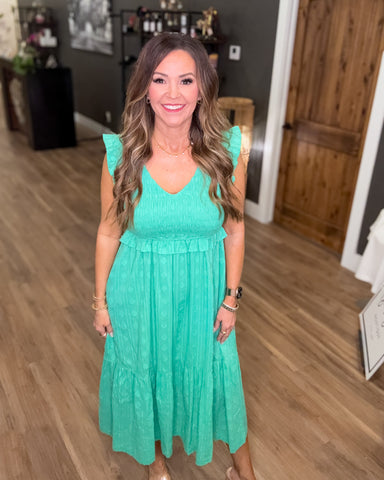 Blaire Midi Dress - Green