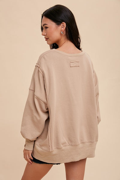 The Ella Pullover in Sand