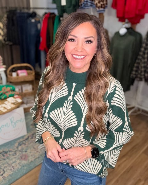 Caught My Eye Sweater - Green