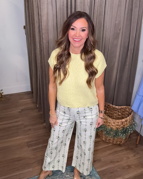 See More Of You Knit Top - Butter Yellow