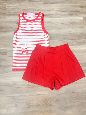 Now Is The Time Shorts - Red