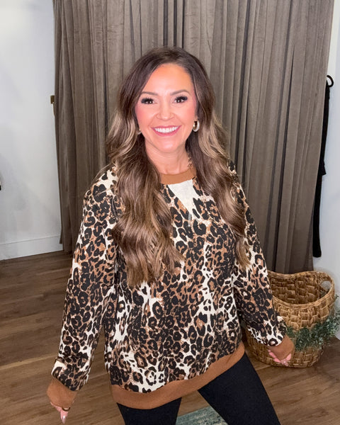 Mara Leopard Top