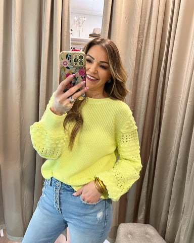 Gabby Sweater - Neon Yellow