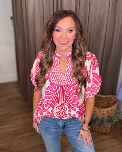 Ella Top - Pink