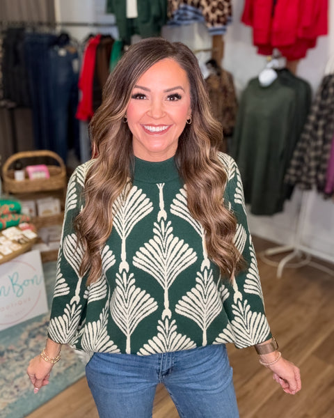 Caught My Eye Sweater - Green