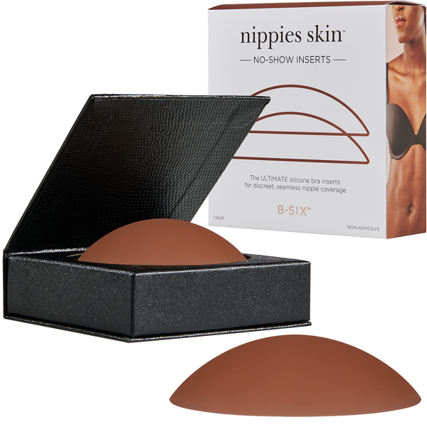 Nippies Skin Non-Adhesive Bra Liner No-show Inserts: Creme / Size 2 (D+ cups)