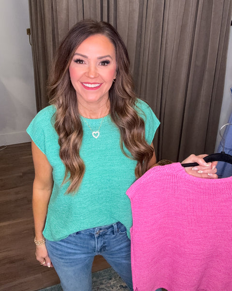 Sloane Sleeveless Sweater - Mint