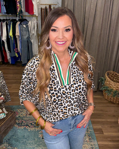 Daphne Leopard Top