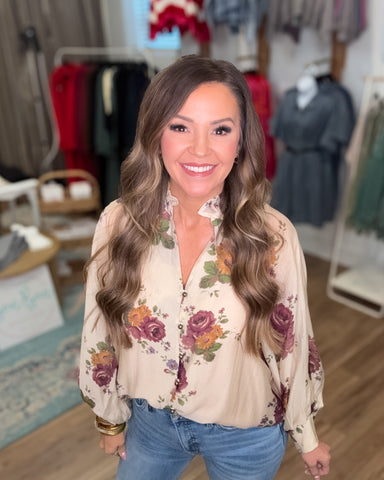 Elena Floral Top