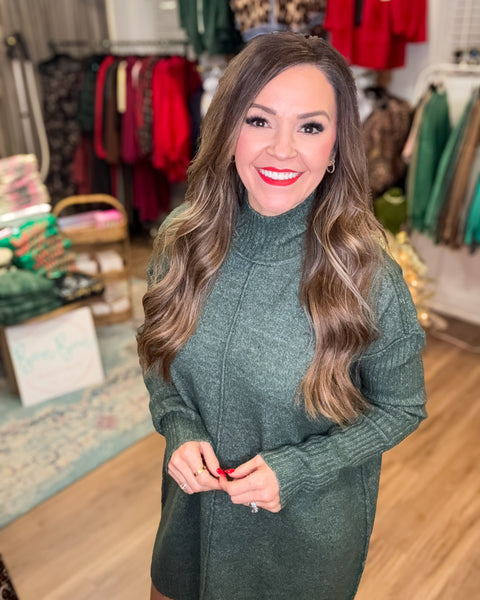 Eleanor Sweater Dress - Olive