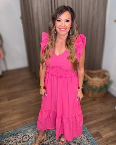 Lovely New Day Dress - Pink