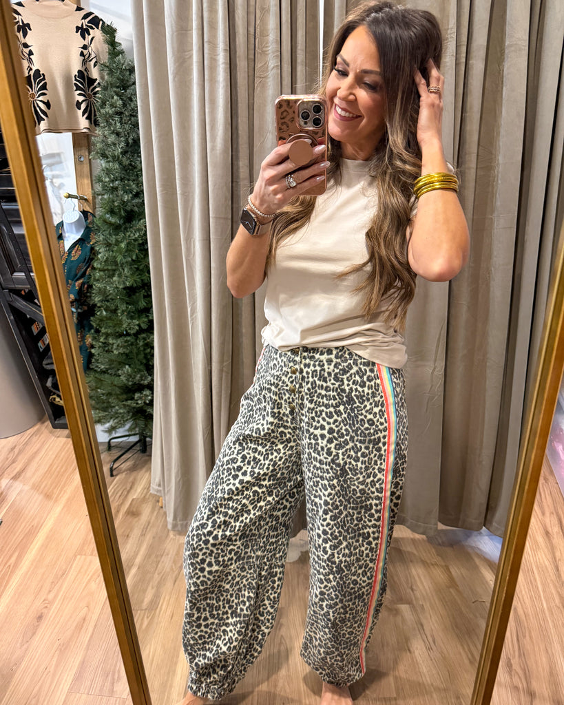 Ryleigh Leopard Jogger Pant