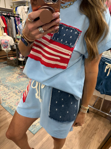 Patriotic Fun Shorts Set