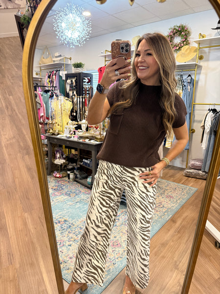 Zebra Print Pant
