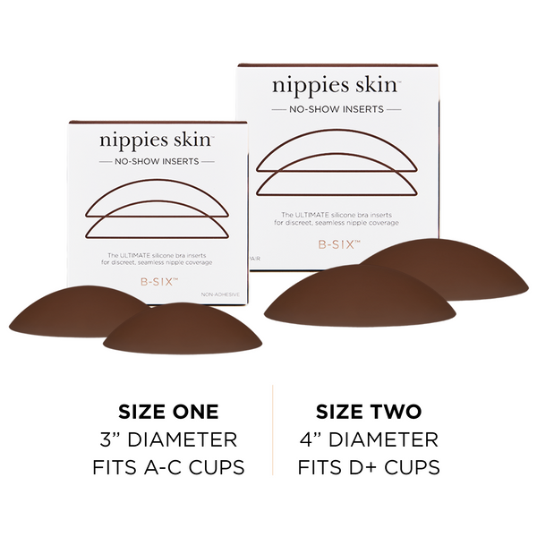Nippies Skin Non-Adhesive Bra Liner No-show Inserts: Creme / Size 2 (D+ cups)