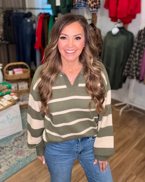 At A Glance Sweater - Olive