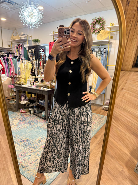 Turn Up The Charm Animal Print Pants