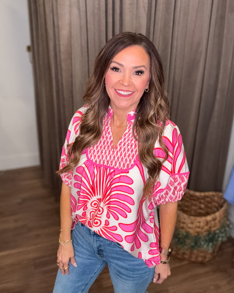 Ella Top - Pink