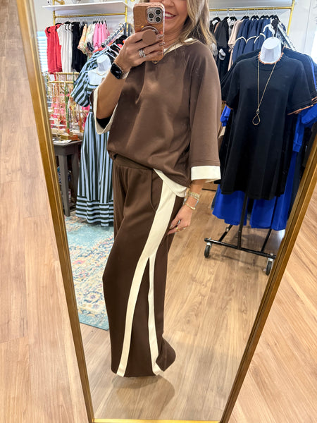 Layla Pant Set - Chocolate