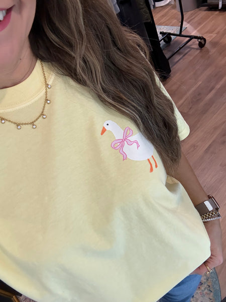 Dilly Dally Tee - Butter Yellow