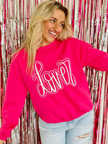 Lover Glitter and Puff Top