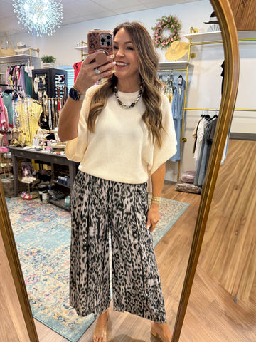 Turn Up The Charm Animal Print Pants