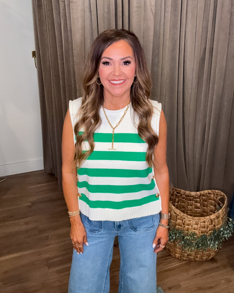 Charlotte Sweater Vest - Green