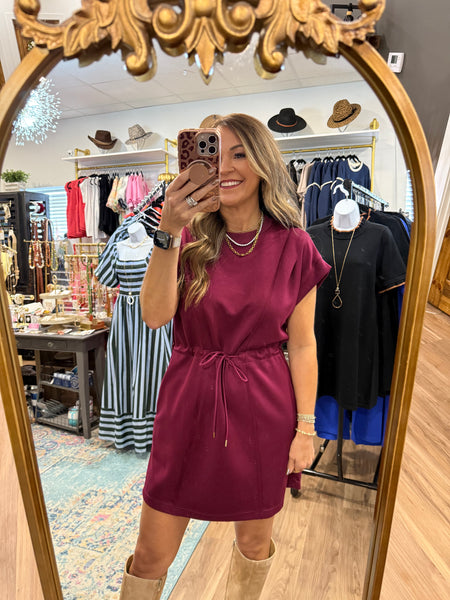 Ready To Go Dress - Merlot