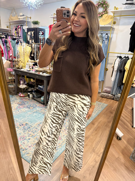Zebra Print Pant